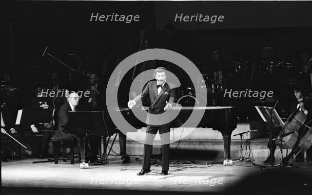 Tony Bennett and Ralph Sharon, Fairfield Halls, Croydon, Mar 1988.  Creator: Brian O'Connor.