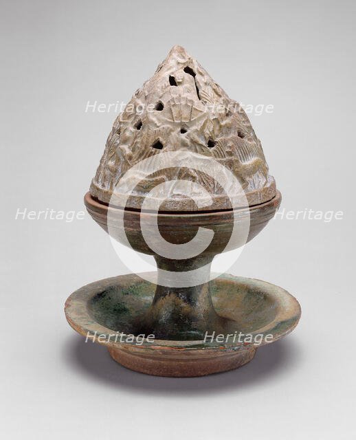 Mountain-Shaped Incense Burner (Boshan Xianglu), Western Han dynasty (206 B.C.-A.D. 9). Creator: Unknown.