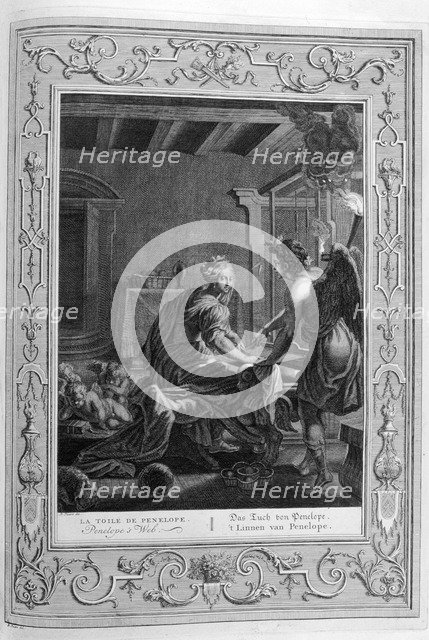 'Penelope at Her Loom', 1733. Artist: Bernard Picart