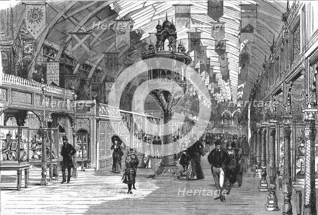 'The Colonial Exhibition, Indian section, Middle Court with the Pigeon House', 1886.  Creator: Unknown.