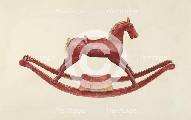 Rocking Horse, c. 1938. Creator: Elizabeth Fairchild.