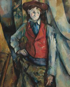 Boy in a Red Waistcoat, 1888-1890. Creator: Paul Cezanne.