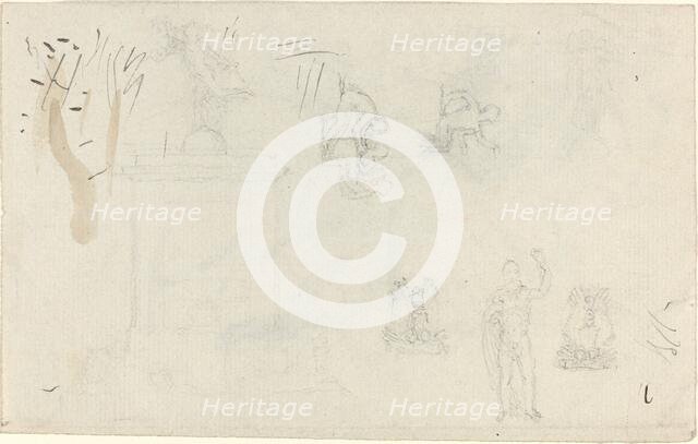 Sheet of Studies. Creator: John Flaxman.