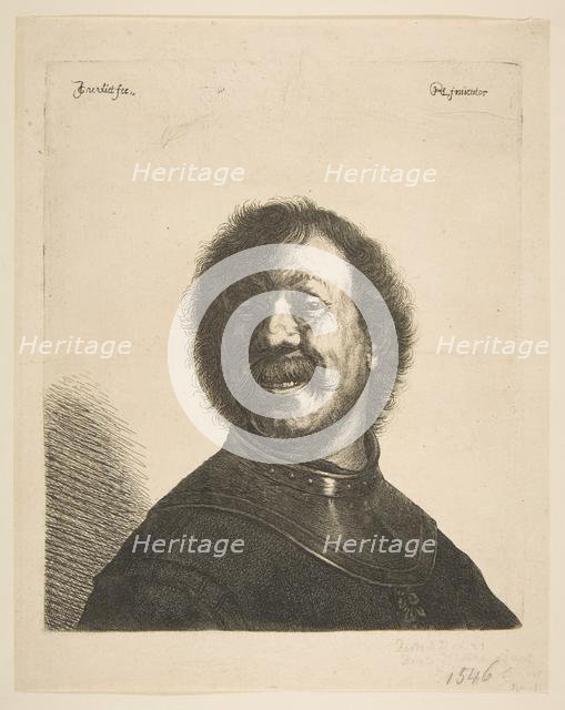 Laughing Man in a Gorget, 1620-40. Creator: Jan Georg van Vliet.