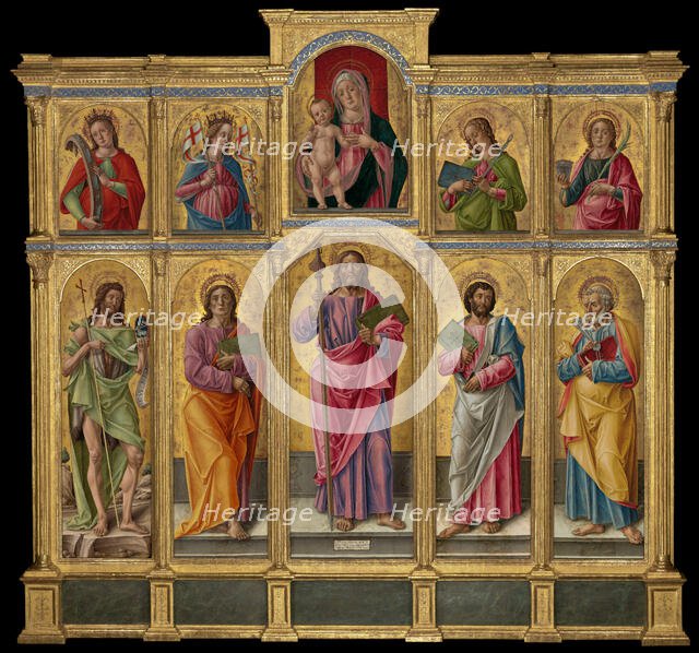 Polyptych with Saint James Major, Madonna and Child, and Saints, 1490. Creator: Bartolomeo Vivarini.