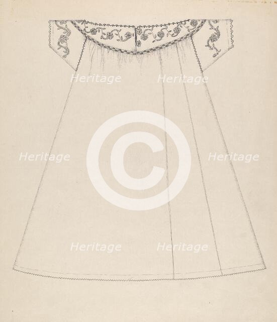 Nightgown, c. 1936. Creator: Evelyn Bailey.