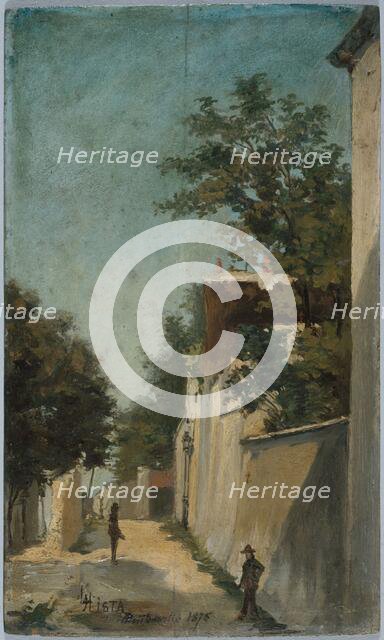 Rue Saint-Vincent in Montmartre, 18th arrondissement, 1875. Creator: Louis Hista.