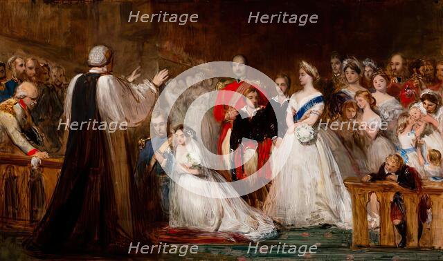 Sketch for "The Marriage of the Princess Royal", 1858. Creator: John Phillip.