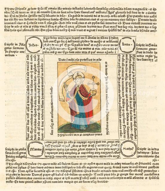 Christ as Salvator Mundi, c. 1475. Creator: Unknown.