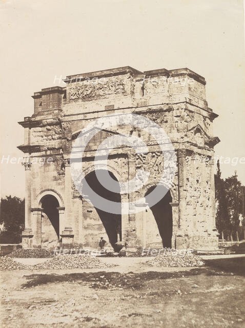 [Roman Arch at Orange], 1851. Creator: Edouard Baldus.