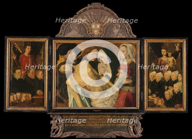 Memorial Triptych, formerly called the Gertz Memorial Triptych, with the Lamentation (central panel) Creator: Unknown.