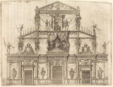Facade of San Lorenzo, Florence, 1612. Creator: Jacques Callot.