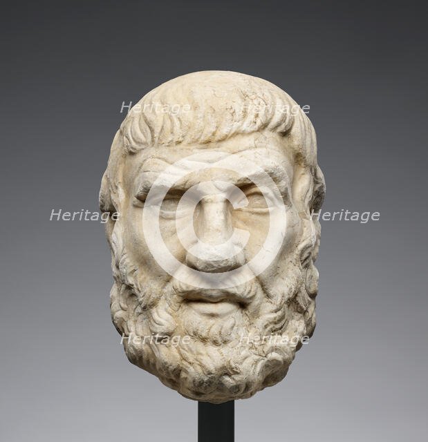 Head of a Greek Philosopher or Poet, 2nd century A.D. Creator: Unknown.