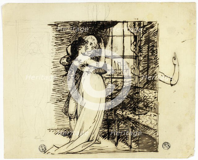 Lovers in a Room, n.d. Creator: John Downman.