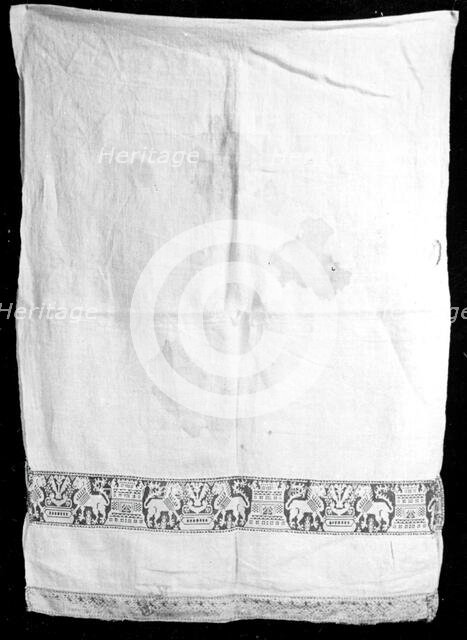 Towel, Italy, 17th century. Creator: Unknown.