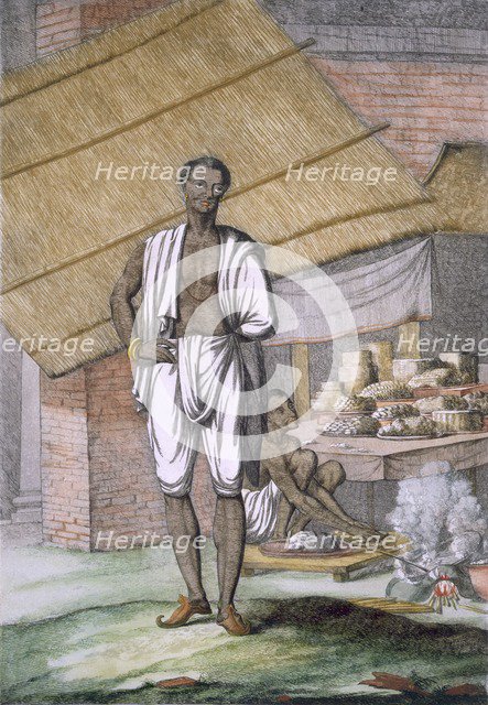 Houalouays', a confectioner or pastry cook, pub. 1808-12. Creator: Franz Balthazar Solvyns (1760-1824).