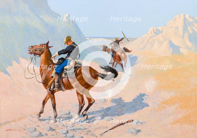 The Advance-Guard, or The Military Sacrifice (The Ambush), 1890. Creator: Frederic Remington.