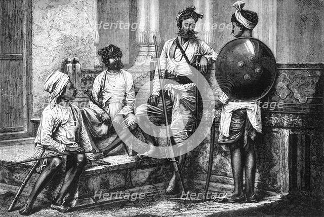 'Group of Rajpoots', c1891. Creator: James Grant.