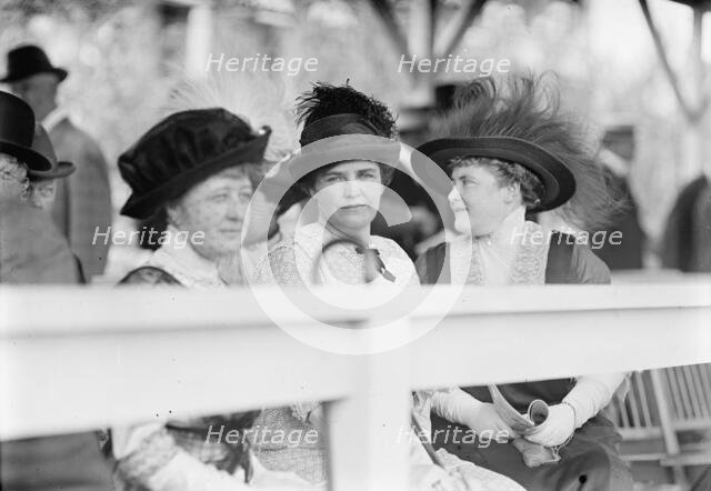 Horse Shows - Miss Georgiana Todd; Mrs. L.M. Garrison; Mrs. George Leary of N.Y., 1913. Creator: Harris & Ewing.