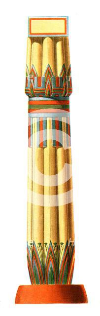 Column from Luxor, Egypt, (1928). Creator: Unknown.