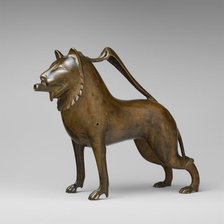 Aquamanile in the Form of a Lion, German, late 13th century-early 14th century. Creator: Unknown.