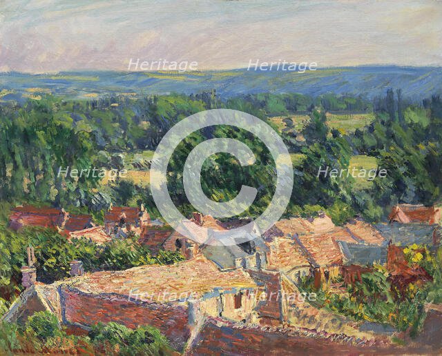 Vue du village de Giverny, 1886. Creator: Monet, Claude (1840-1926).