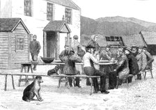 Scottish Volunteers at home: after dinner at a sheep-farm near the Spital of Glenshee, 1881. Creator: Unknown.