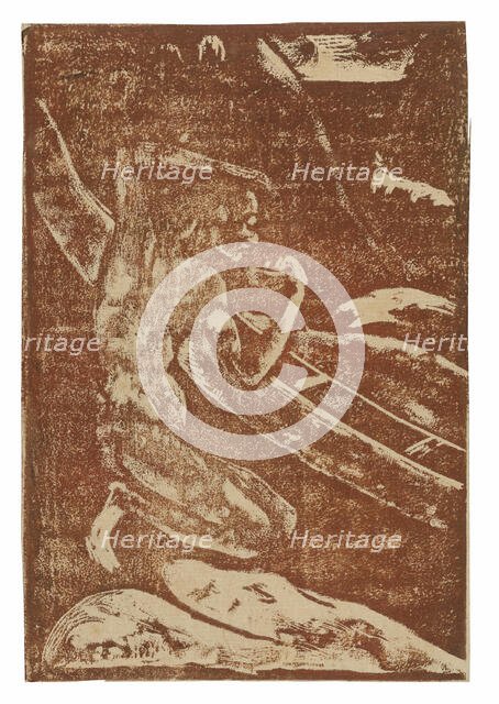 A Fisherman Drinking Beside His Canoe, 1894. Creator: Paul Gauguin.