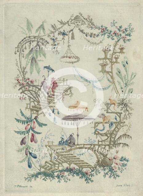 Chinoiserie from Nouvelle Suite de Cahiers Arabesques Chinois, 1790-99. Creator: Jean-Baptiste Pillement.