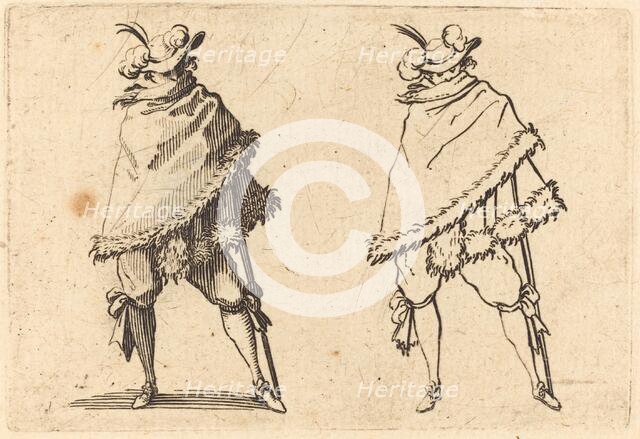 Man Wrapped in His Mantle, c. 1622. Creator: Jacques Callot.