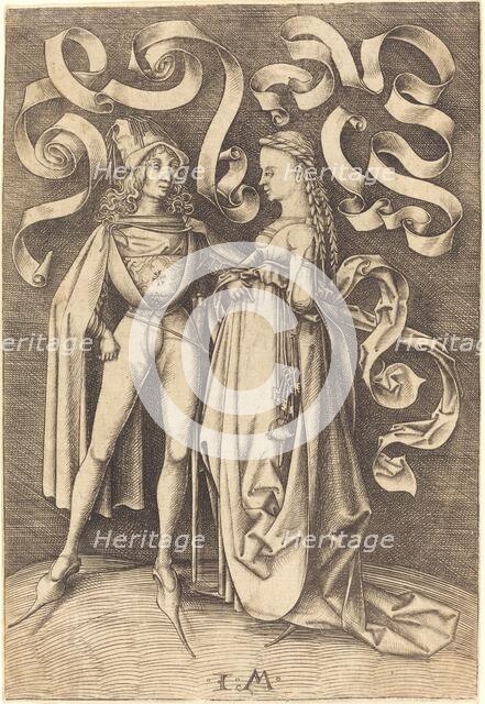 The Knight and the Lady, c. 1495/1503. Creator: Israhel van Meckenem.