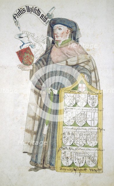 Nicholas Wyfold, Lord Mayor of London 1450-1451, in aldermanic robes, c1450. Artist: Roger Leigh