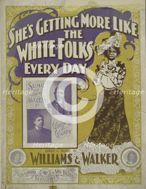 'She's getting mo' like the white folks every day', 1901. Creator: Unknown.