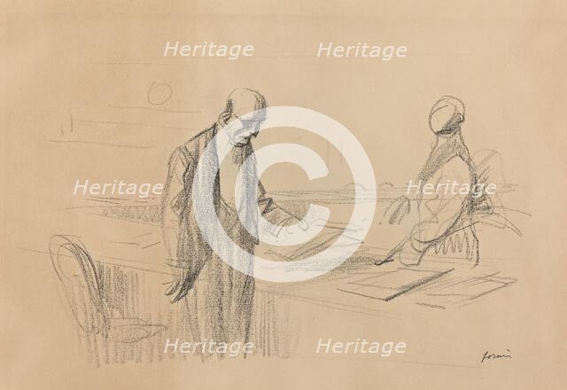 At the Conference, c. 1919. Creator: Jean Louis Forain.