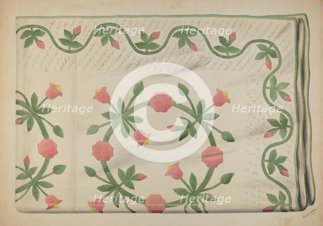 Quilt, 1937. Creator: Charles Moss.