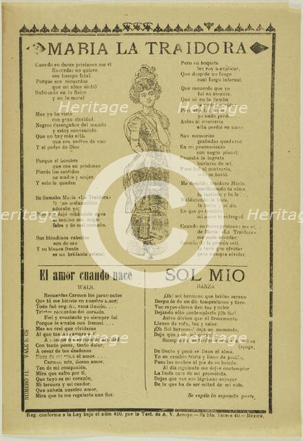 Maria the Traitor, n.d. Creator: José Guadalupe Posada.