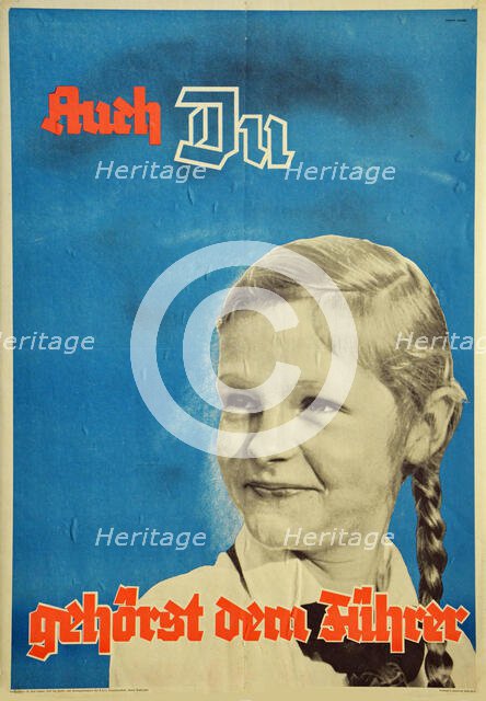 You too belong to the leader, 1937. Creator: Unknown artist.