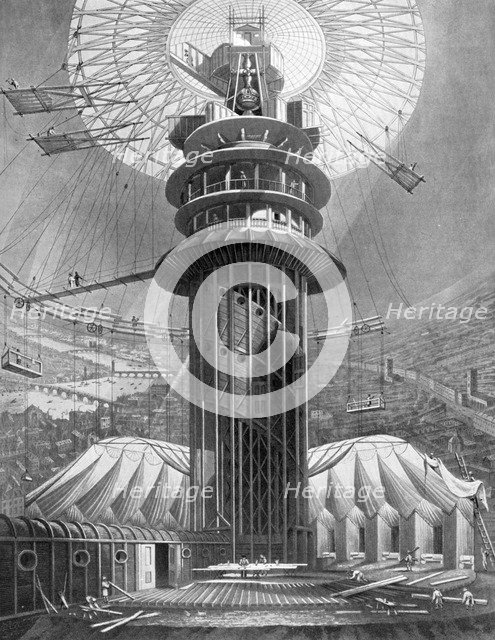The Geometrical Ascent to the Galleries in the Colosseum, Regent's Park, London, 1823 (1926). Artist: Unknown