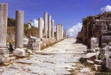 Curetes Street, leading to the State Agora, Ephesus, Turkey, 20th century. Artist: CM Dixon.