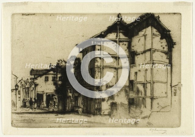 Sketch in La Roche, 1905. Creator: David Young Cameron.