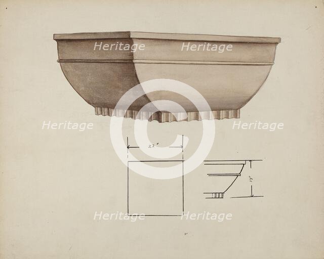Urn Design, c. 1940. Creator: Charles Goodwin.