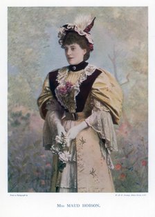 Maud Hobson, actress, 1901.Artist: W&D Downey