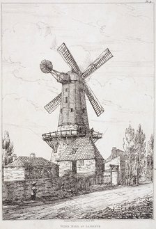 Windmill, Lambeth, London, 1814. Artist: Anon
