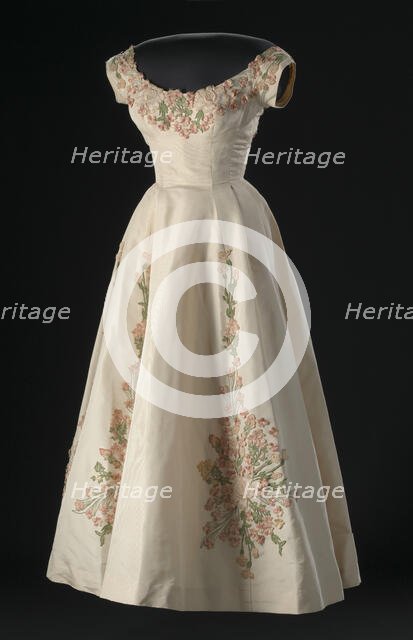 Dress designed by Ann Lowe, 1958. Creator: Ann Lowe.