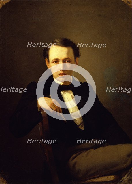 Self-Portrait, 1851. Artist: Perov, Vasili Grigoryevich (1834-1882)
