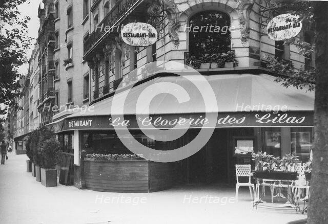 La Closerie des Lilas, Montparnasse. Creator: Anonymous.