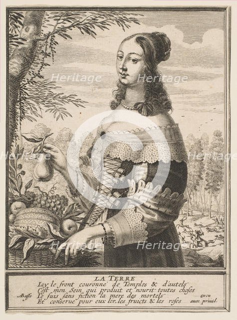 Earth, 1630. Creator: Abraham Bosse.