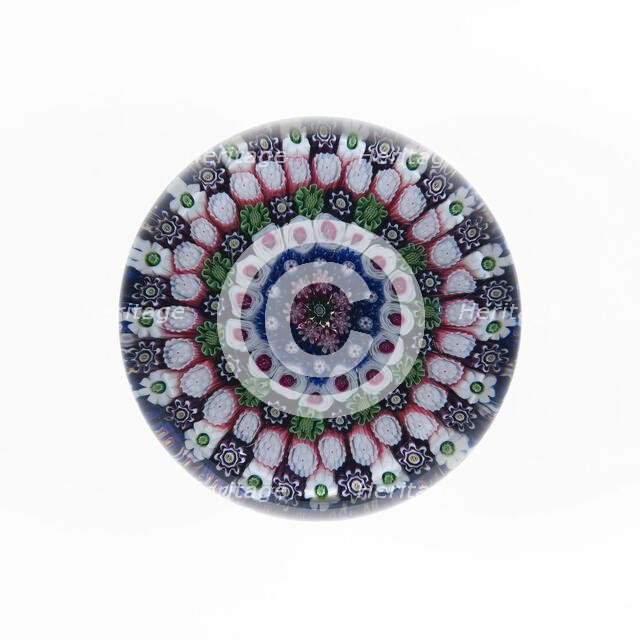 Paperweight, Clichy, c. 1845-55. Creator: Clichy Glassworks.