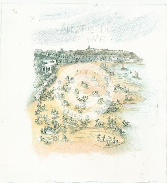 German naval bombardment of Scarborough, North Yorkshire, 1914 (2014). Creator: Judith Dobie.