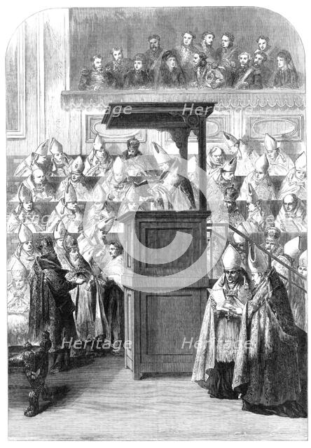 The Papal Great Council at Rome: Reading Out The Decrees, 1870. Creator: Unknown.